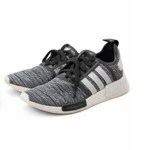 Adidas Gray and White Knit Sneakers